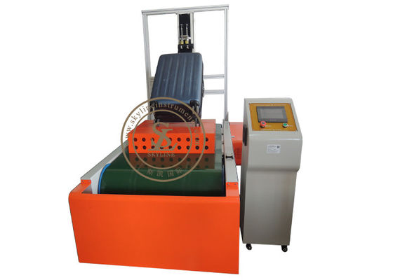 Gevoelige bagage weg staat gesimuleerde tester, rolbagage de trap af tester