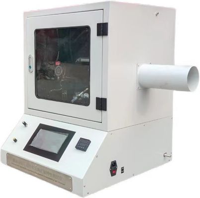 ISO 340 /AS1334.10 Verticale verbrandingstestkamer met vervoerband 20 cm lange ventilatiebuis met een diameter van 10 cm