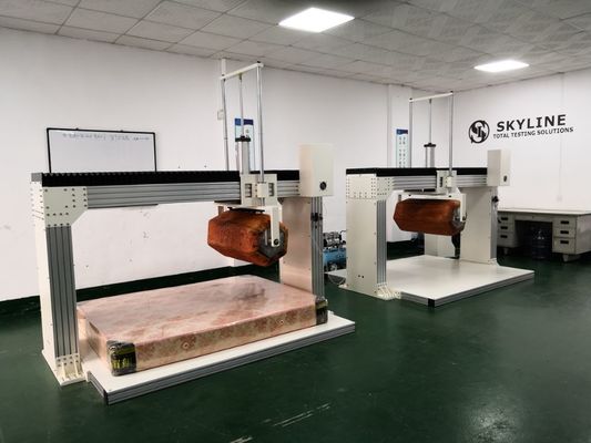 ASTM F1566 / EN1957 Innerspring Box Mattress Rollator Testing Machine met hoogteafname meting